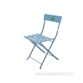 Metal Kids Unfoldable Chair with Pattern